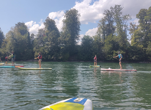 SUP auf der Aare